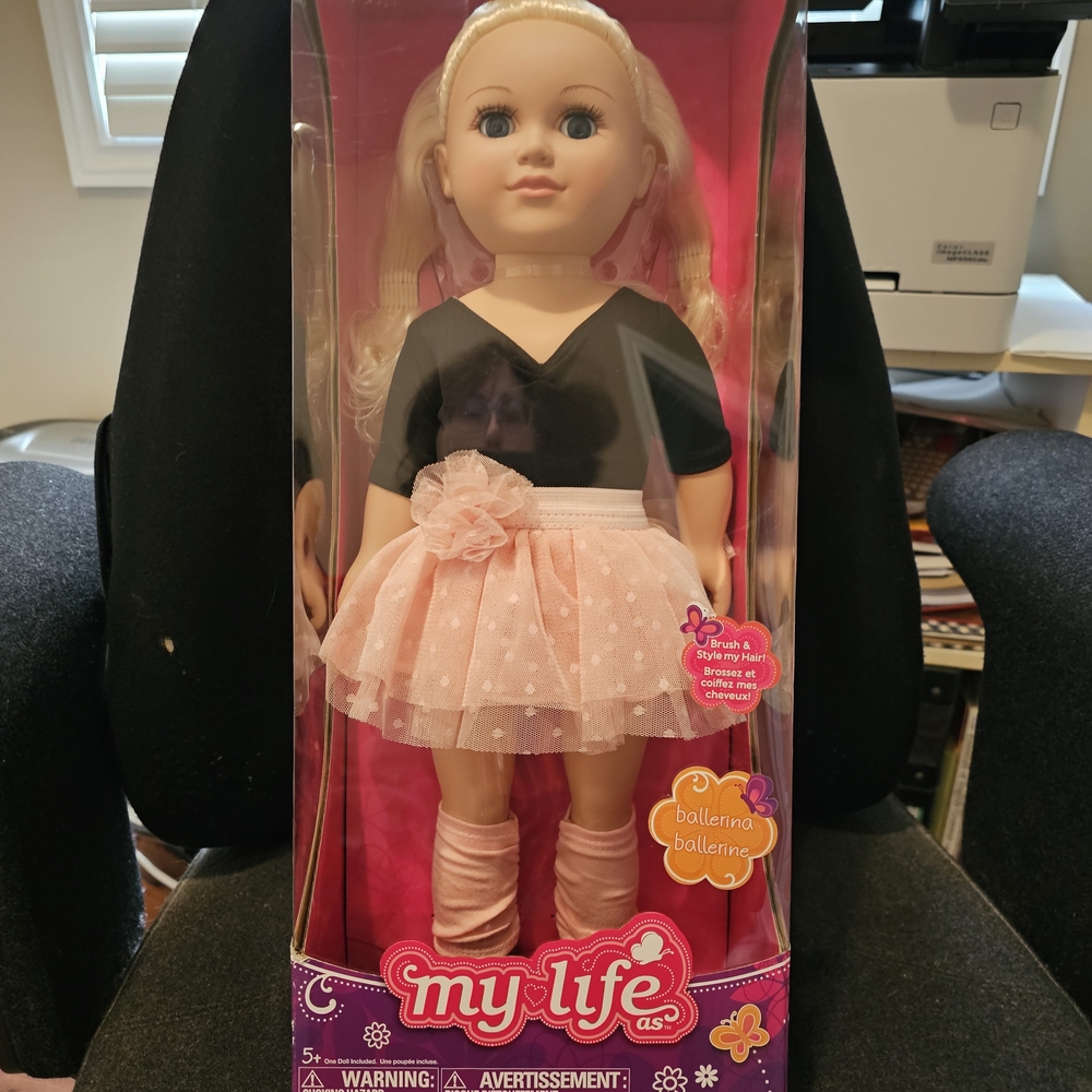 NWT My Life Ballerina Doll with Pink Outfit